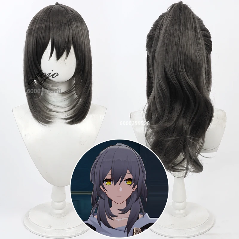 Honkai: Star Rail Game Stelle Cosplay Wig split ponytail Heat Resistant Synthetic Hair Christmas Anime Women Men Essential Wigs