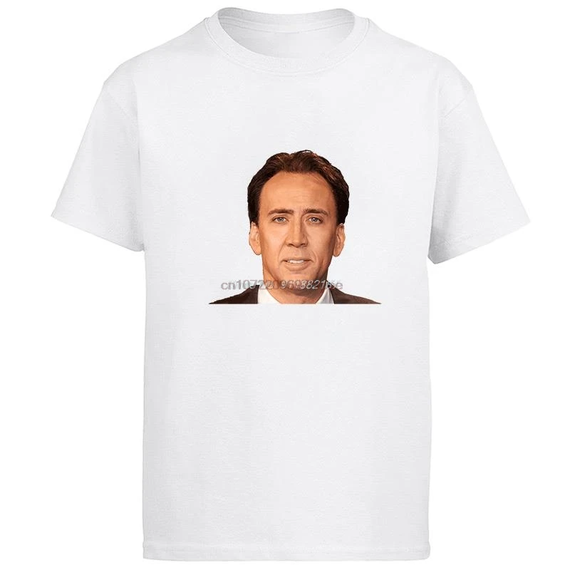 Nicolas Cage Face Off Fashion Graphic T Shirts Cotton Short Sleeve T Shirt Summer New Shirts And T-Shirts Mens Print T Shirt