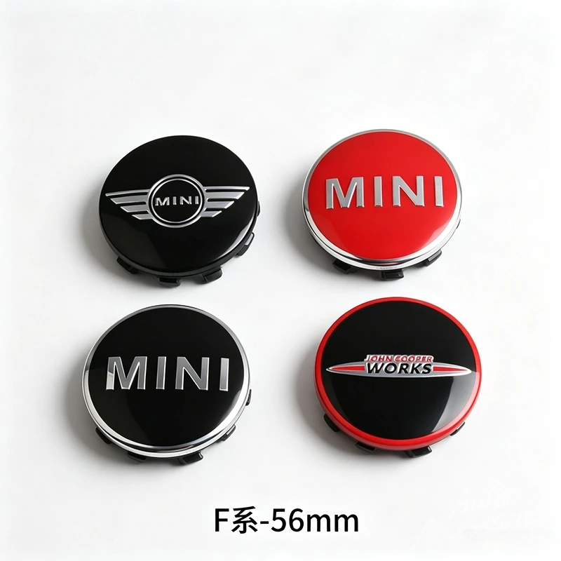 

4pcs 56mm Car Wheel Center Hub Caps Stickers For MINI Cooper Works JCW One F54 F55 F56 F57 F60 F61 Emblem Modified Accessories