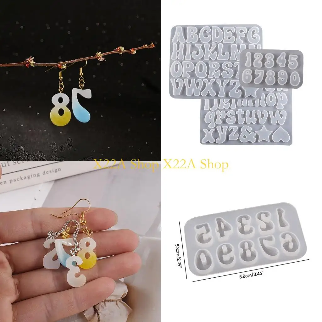 

Unique Numbers Silicone Mold English Diy Jewelry Making Epoxy Resin Mold