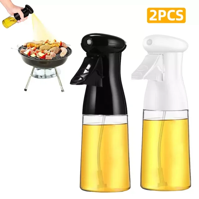 

210ml Oil Bottle Kitchen Oil Spray Bottle Cooking Baking Vinegar Mist Sprayer Barbecue Spray Bottle for Cooking BBQ Picnic Tools