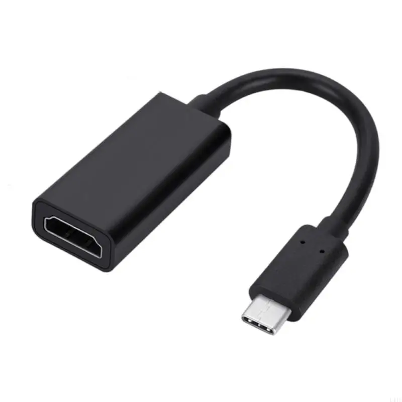 

L41E Type C to HDTV Adapter Type C to HDTV Adapter 4K@60Hz Video Sound Sync Screen Converter Heat Dissipation Adapter
