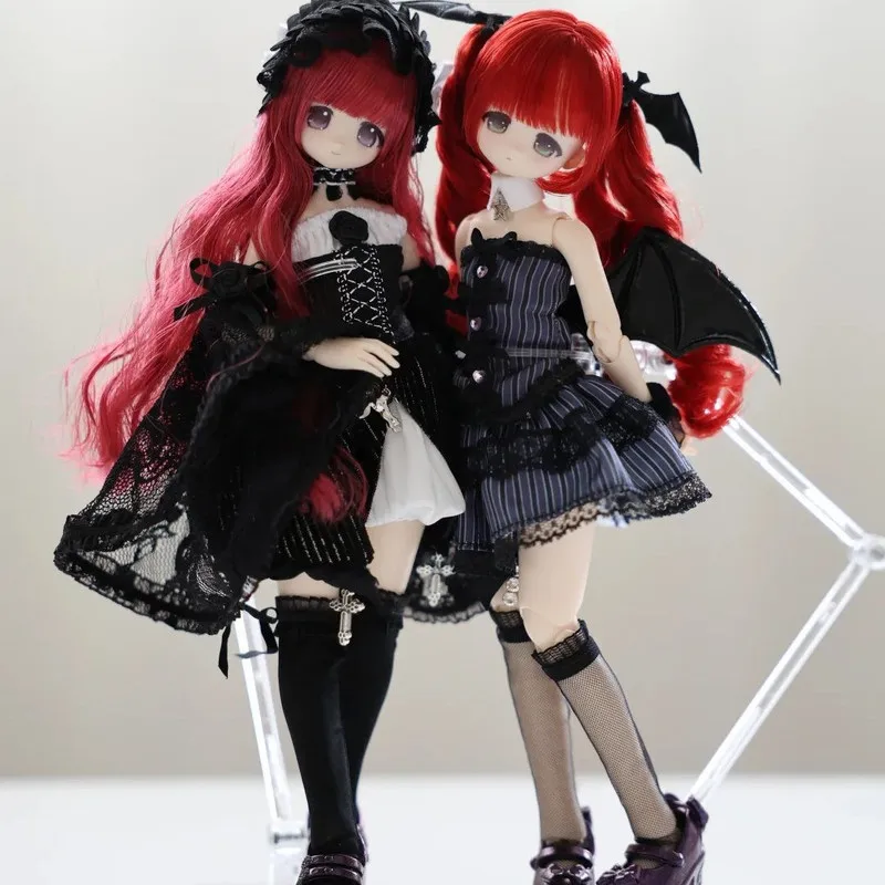Bjd Doll Articulated Movable Figure Gothic Trendy Collectible Toy Blind Box Desktop Ornament Decorative Gift For Adult Female view 2
