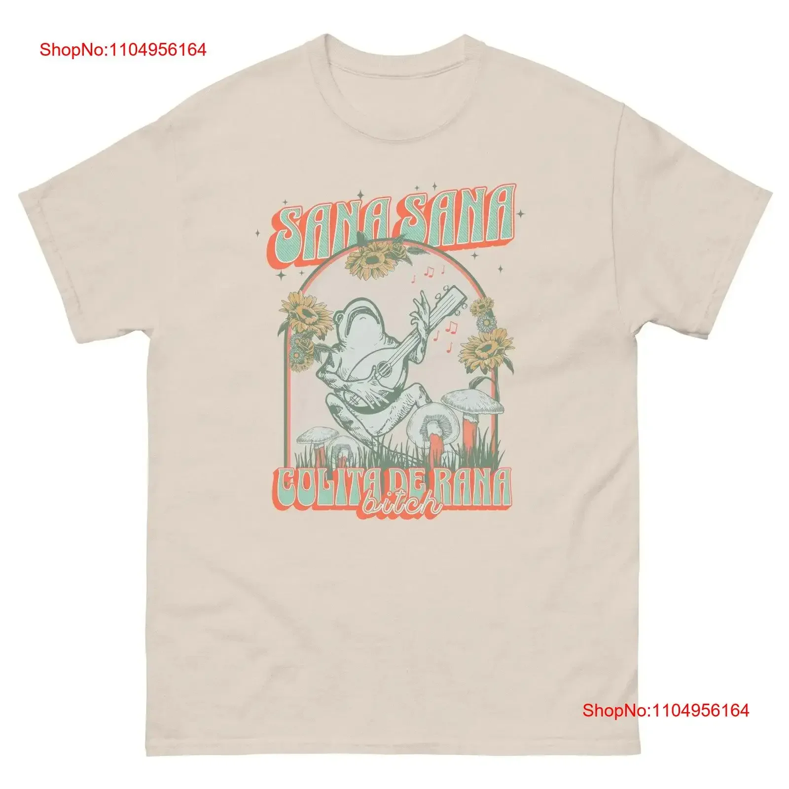 

Sana Colita De Rana T Shirt Funny Latino Humor Comical Frog vintage Washed Stretched Versatile Slightly Top For Everyday Wear