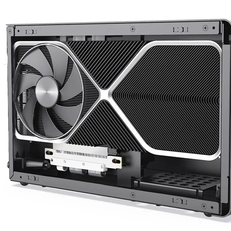 High-Speed 128Gb/S Pcie 5.0 X16 Riser Cable 180° To 180° Dual Reverse GPU Extension Cable 20Cm Design For ITX Cases