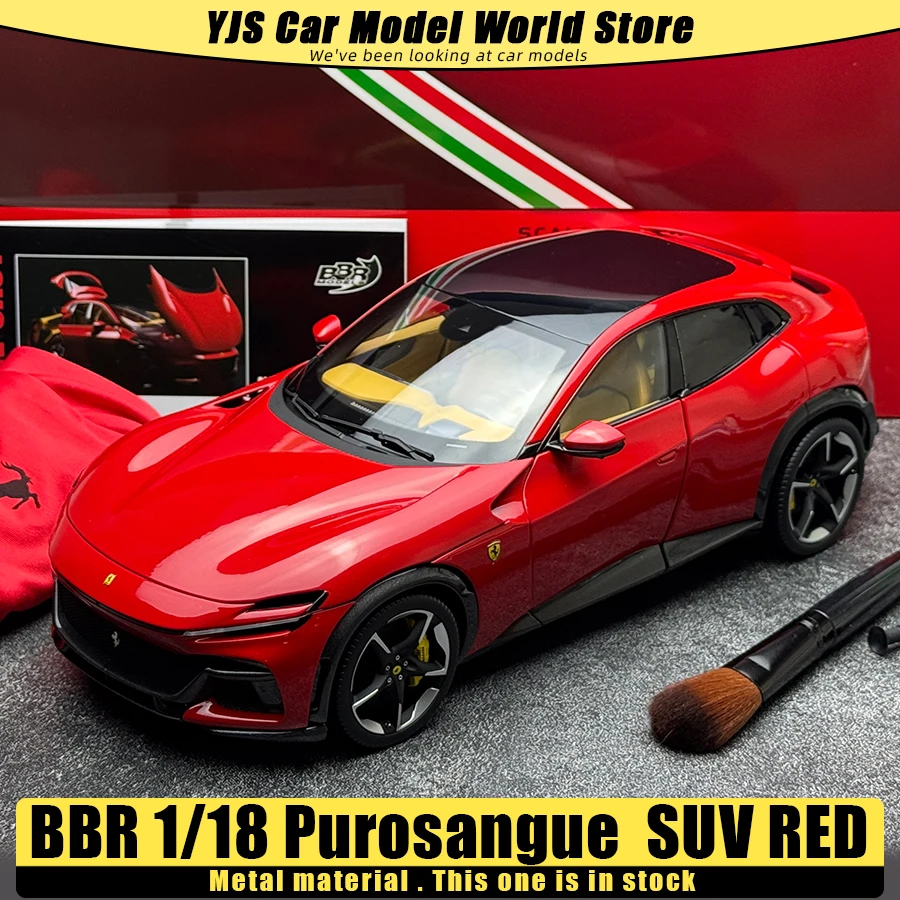 

BBR Die-casting model 1/18 Purosangue - Rosso Corsa Panoramic Roof Car model Static Ornament Holiday Gift Collection