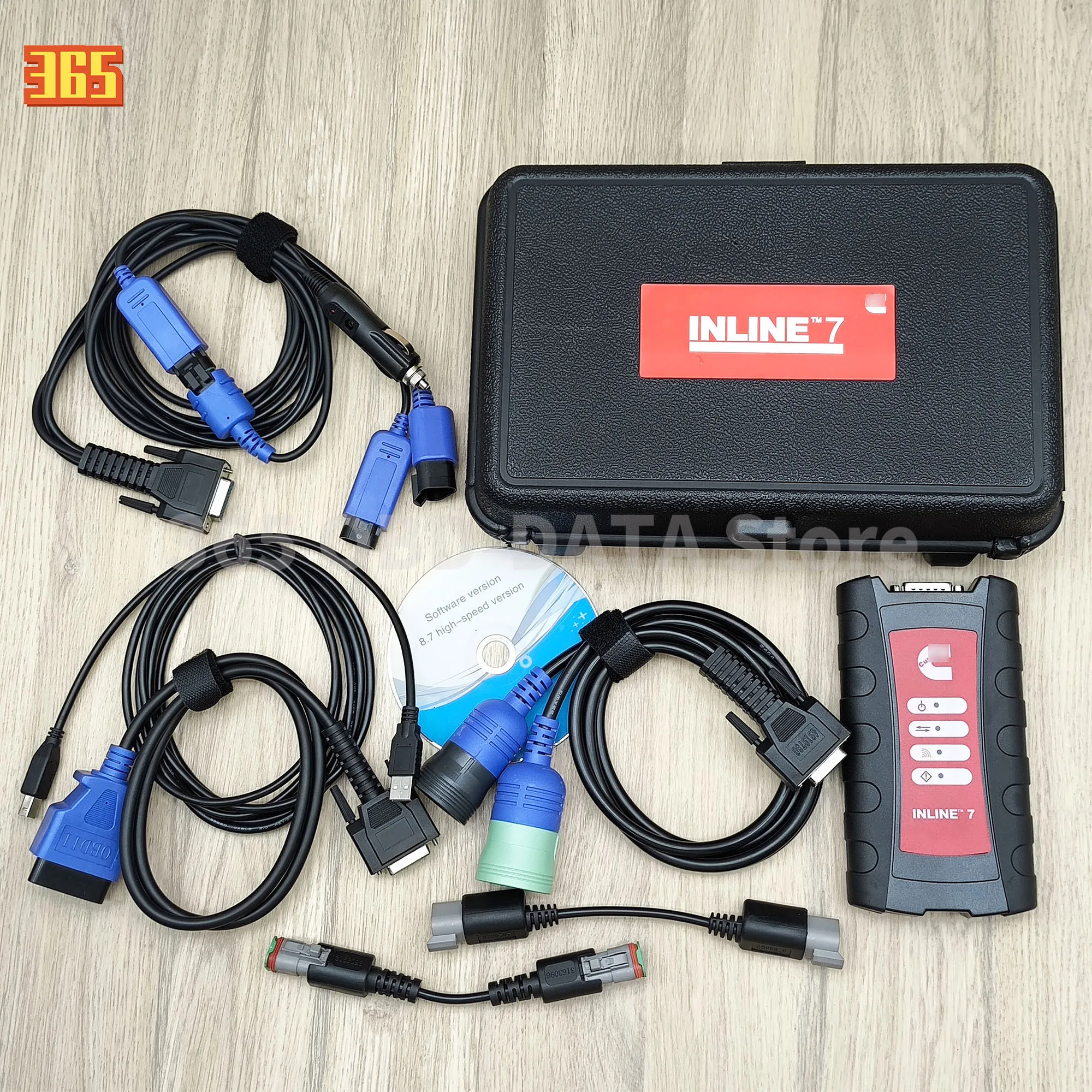 For Cummins INLINE 7 Data Link Adapter Cummins Truck Diagnostic Tool With Cummins Insite 8.7 8.9 Software Fast Shipping 