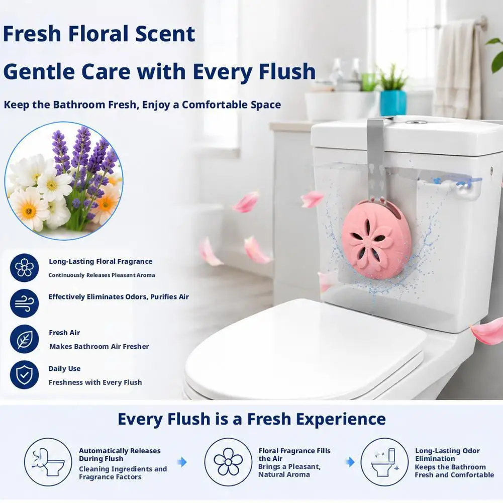 Silicone Toilet Tank Cleaner Holder Multi-Functional Toilet Seat Ring Hanging Cleaning and Deodorizing Device Support view 3