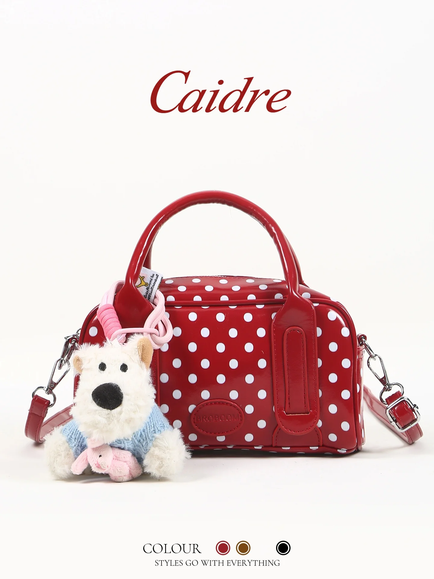 

Caidre Cute Little Dog Red Bowling Bag Stylish Shoulder Handbag Women's Birthday Gift Elegant Crossbody Small Purse for Young...
