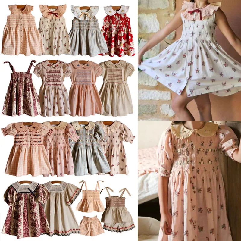

Pre-sale(end of May) 2026 BD Summer Baby Girls Embroidered Dress Beauty Girls Party Dress Kids Clothes Girl Dresses
