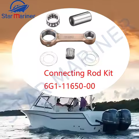 Boat Engine Connecting Rod Kit 6G1-11650 6N0-E1651 For Yamaha Outboard Motor 2T 6HP 8HP 6G1-11650-01 6G1-11650-00 6N0-E1651-00