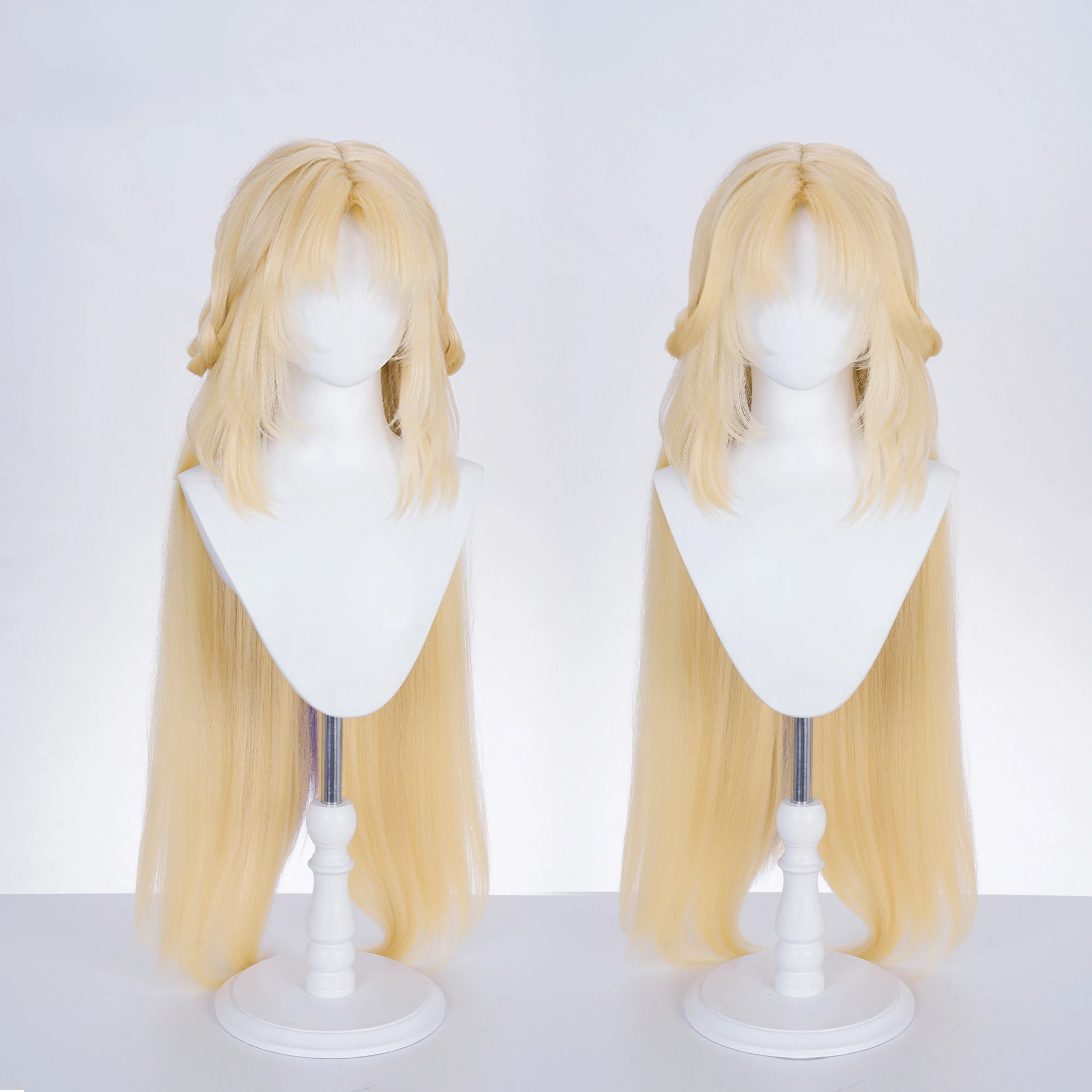 Game Genshin Impact Nicole Reeyn Cosplay Wig Witch Codename N Golden Long Hair Wig  For Hallowmas Party Adult Women Men