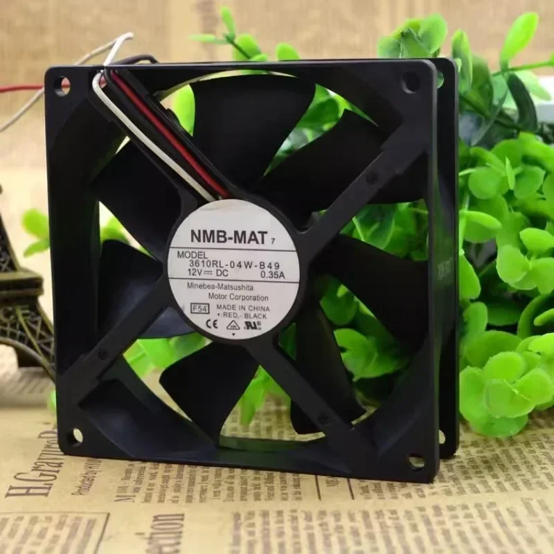 

New CPU Cooler Fan For NMB 3610RL-04W-B49 12V 0.35A 9CM 9025 9225 Computer Chassis Fan 90*90*25MM