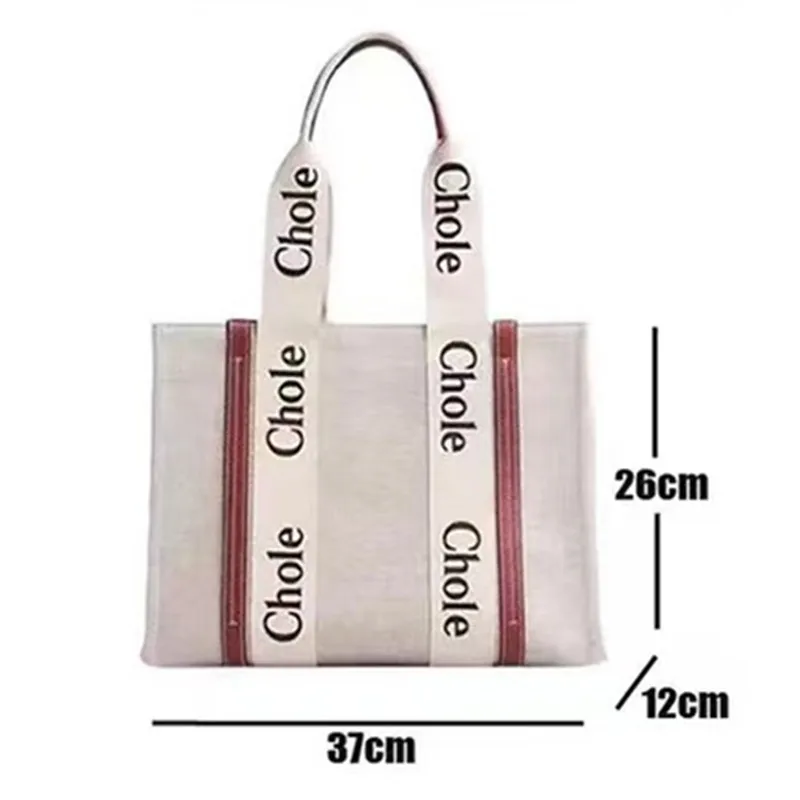 Letter canvas tote bag, niche and versatile, large capacity shopping bag, female college student computer bag