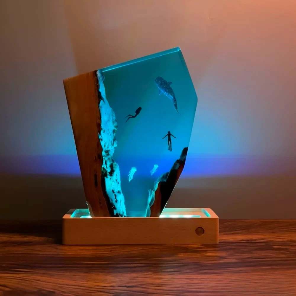 Ocean Resin Free Diving Sculpture Ornament Atmosphere Home Decoration Crafts Birthday Valentine's Day Gift