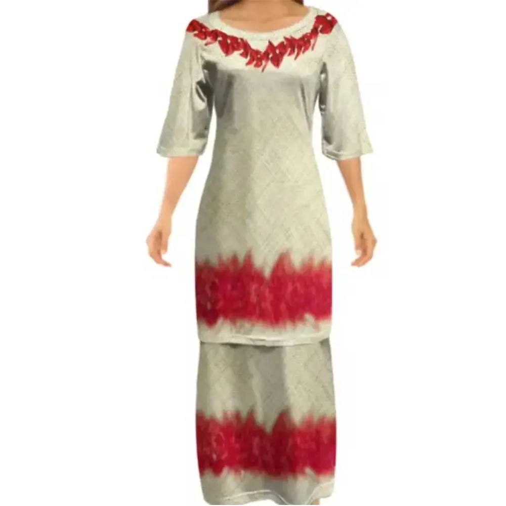 

Link-Round-Neck Mid-Sleeved Puletasi Suit Dress, A Fashionable Women'S Dress