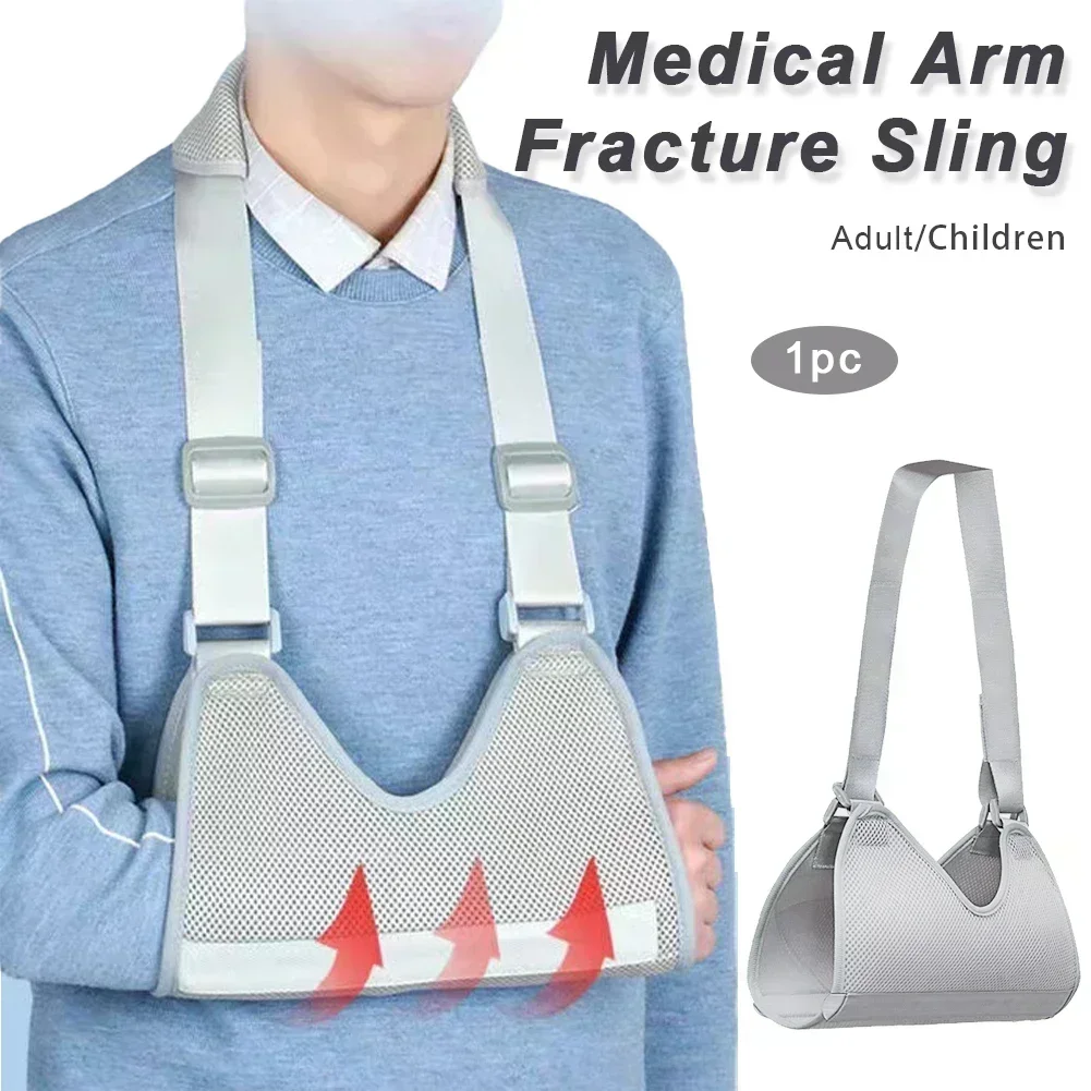 دعم ذراع حبال الساعد - حزام شبكي مسامي لجراحة الكسر، تثبيت بعد العملية الجراحية يناسب الأطفال والكبار #4