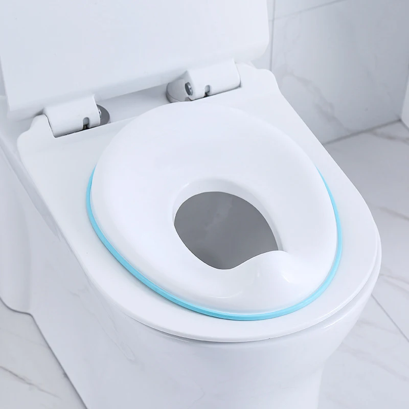 Baby Toilet Potty Training Seat Kids Potty Seat Pad Fits Round & Oval Toilets Non-Slip Splash Guard Infant Potty Cushion