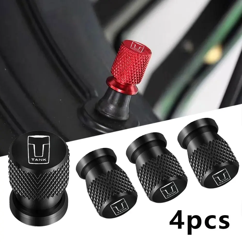 Para Great Wall GWM WEY TANK 300 500, 4 Peças de Acessórios Automotivos, Tampas de Válvula de Pneu de Roda de Carro em Alumínio, Tank300 Tank500 400 700 2026