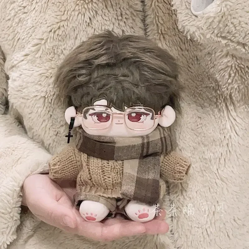 Cotton doll clothes 20cm, baby clothes in stock, deep brown scarves, boyfriend style, cotton doll clothes, chubby and fit