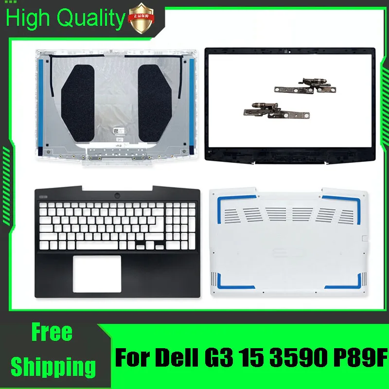 para-dell-g3-15-3590-p89f-tampa-traseira-moldura-frontal-palmrest-carcaca-superior-e-inferior-dobradicas-brancas-03hkfn