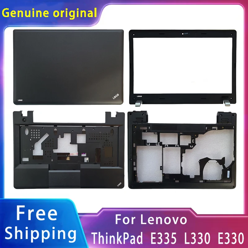 

New For Lenovo ThinkPad E335 L330 E330;Replacemen Laptop Accessories Lcd Back Cover/Front Bezel/Palmrest/Bottom With LOGO Black