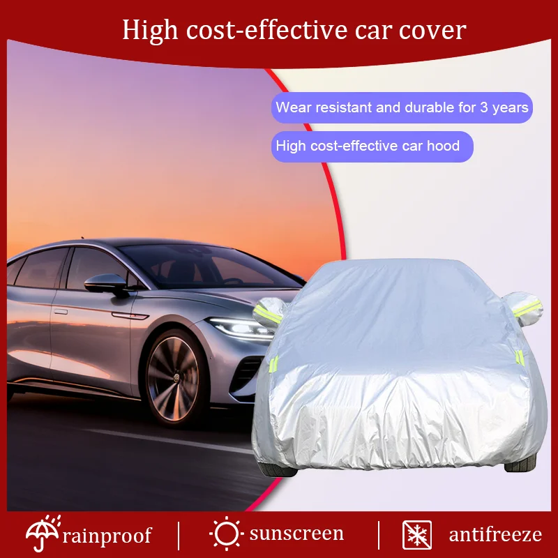 For Volkswagen ID.7 ID 7 2023-2026 Windproof car cover, car UV protection, sun protection, rain, snow, dust-proof paint protecti
