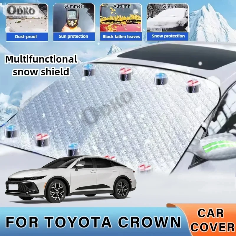 Thickened Car Now Sunshade Windshield Cover With 5/9 Magnets UV Protection Anti Snowboard Sunlight For TOYOTA CROWN