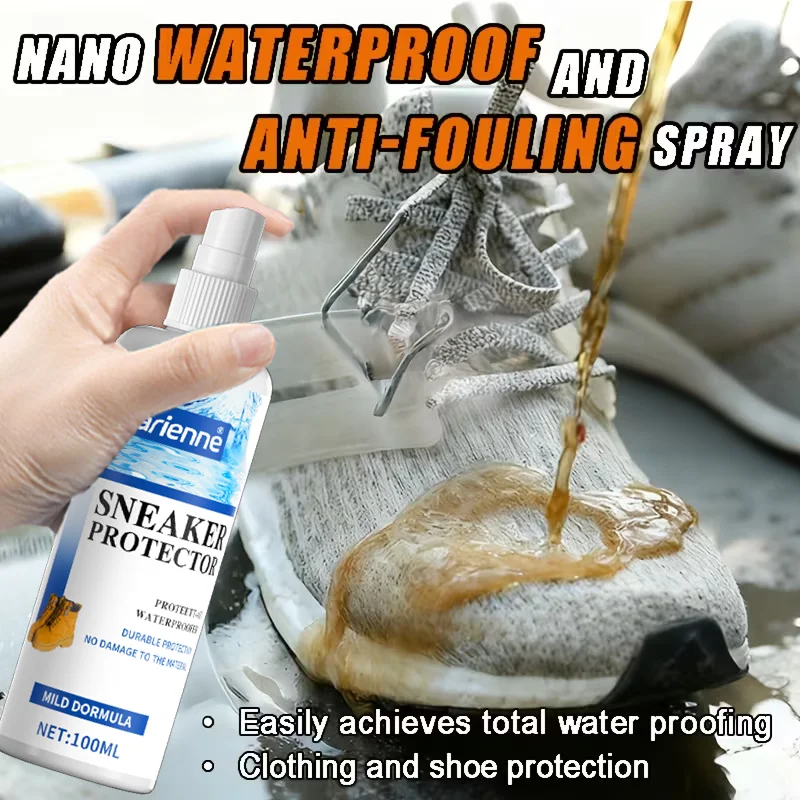 Farienne Spray impermeable para todas las superficies: nanorecubrimiento avanzado para zapatos, ropa, mochilas y equipamiento, protector meteorológico definitivo