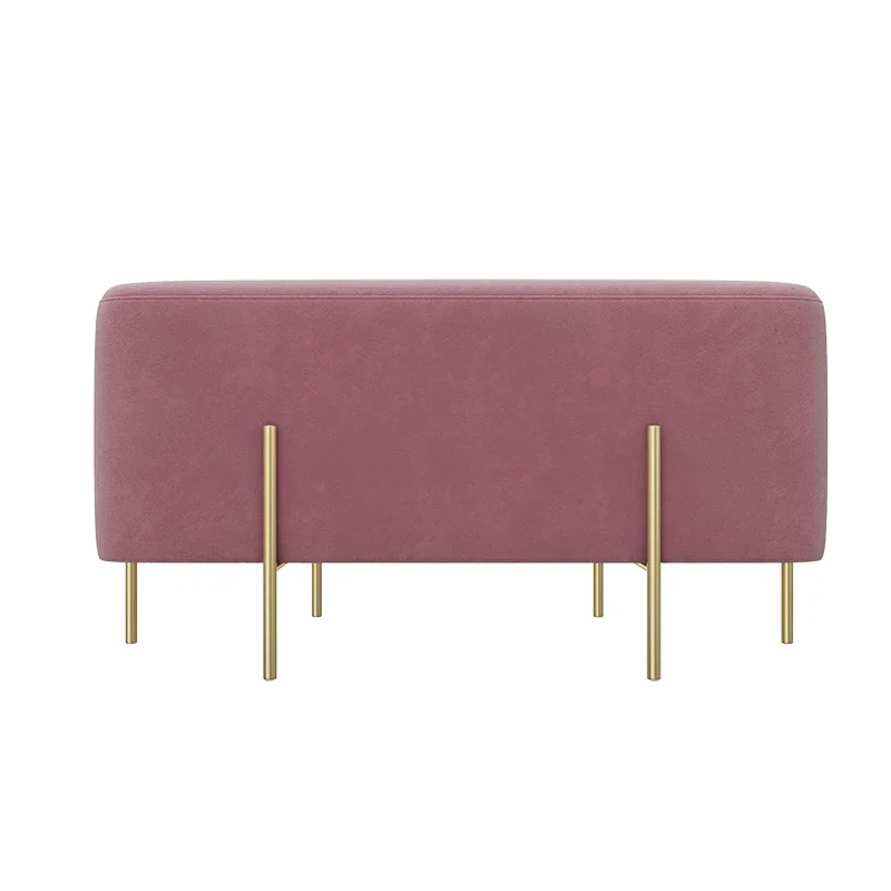 Nordic modern ottoman living room small sofa stool single stool mini pouf home doorway bedroom shoe stool 43x43x42cm