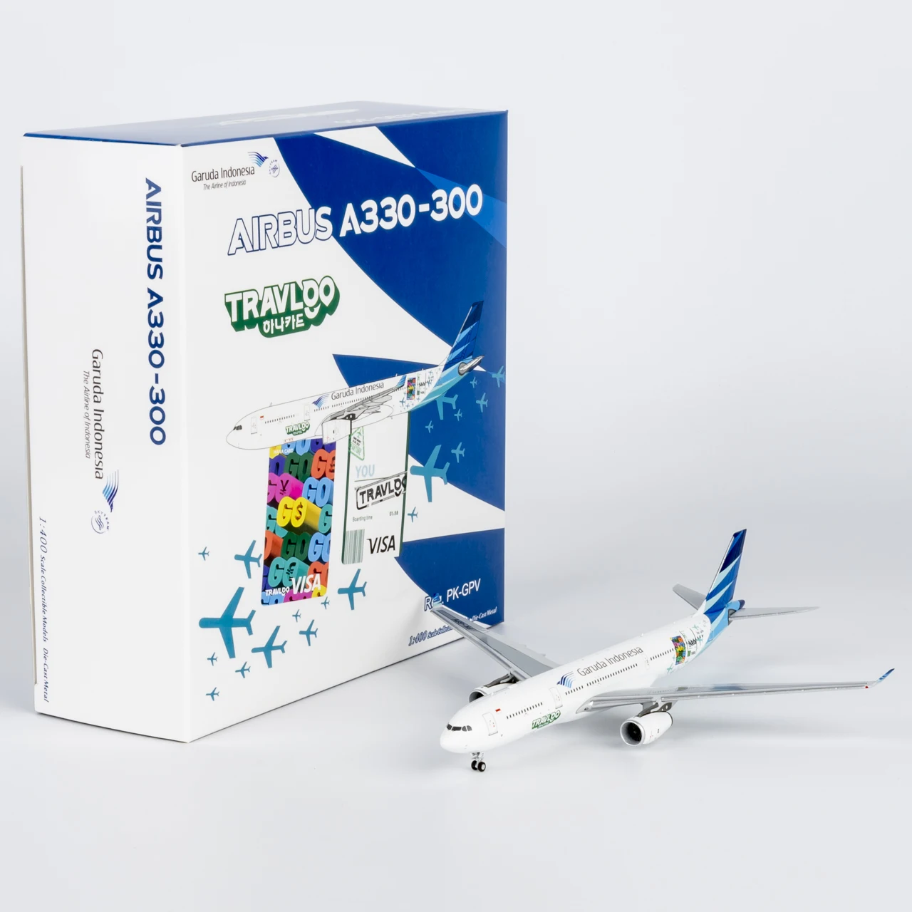 

62076 Коллекционный самолет из сплава в подарок, модель NG 1:400 Garuda Indonesia Airbus A330-300, литая под давлением модель самолета PK-GPV