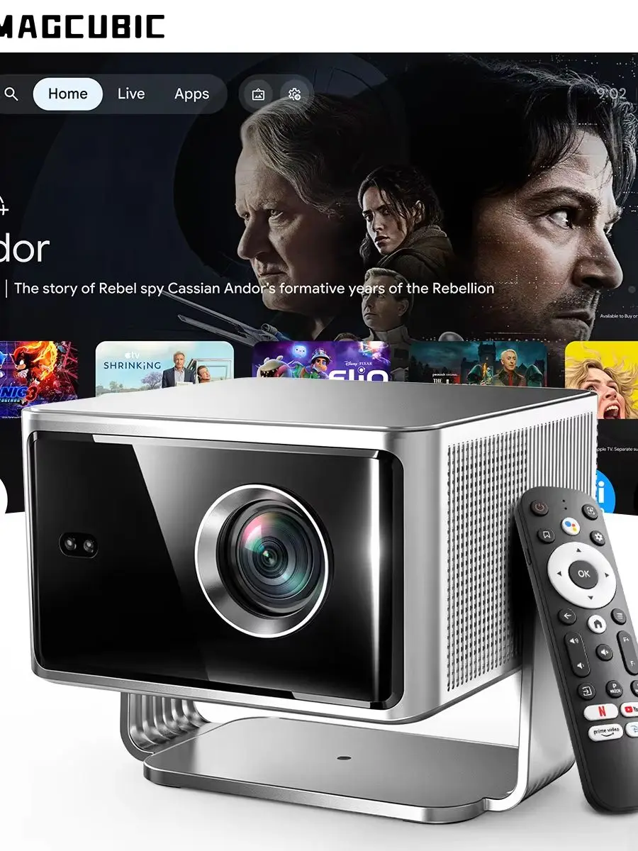 Magcubic M800ProGT 1200ANSI Android 14 Portable Outdoor Projector Native 1080P Auto Focus Mini Projector