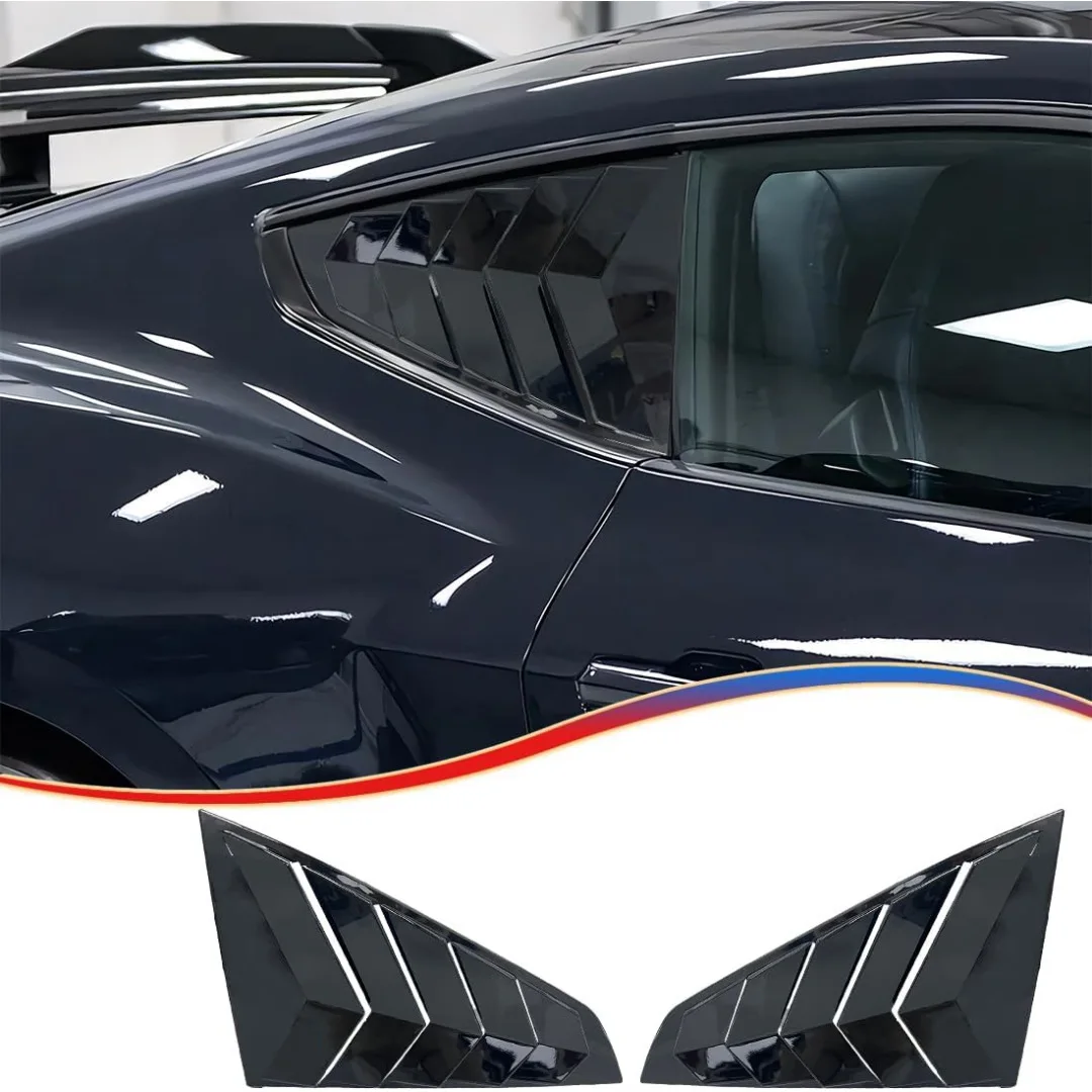 For 24+ Ford Mustang Blinds MUSTANG Modified Blinds Rear Side Window Decorative Strips