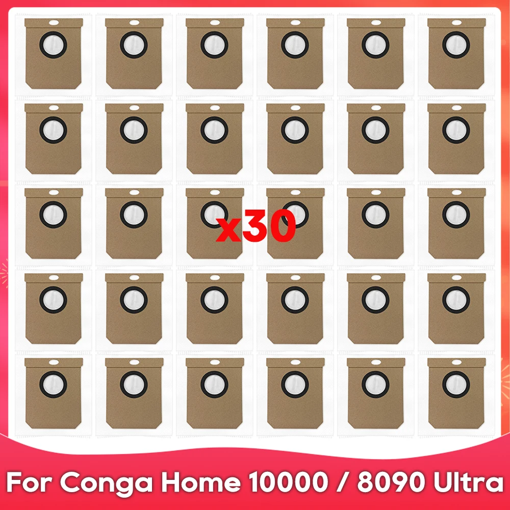 Dust Bag For ( Conga Home 10000 / 8090 Ultra / 9090 AI / Eufy L50 / L60 SES / Everybot Q5 / Roidmi EVE CC ) Part Accessory