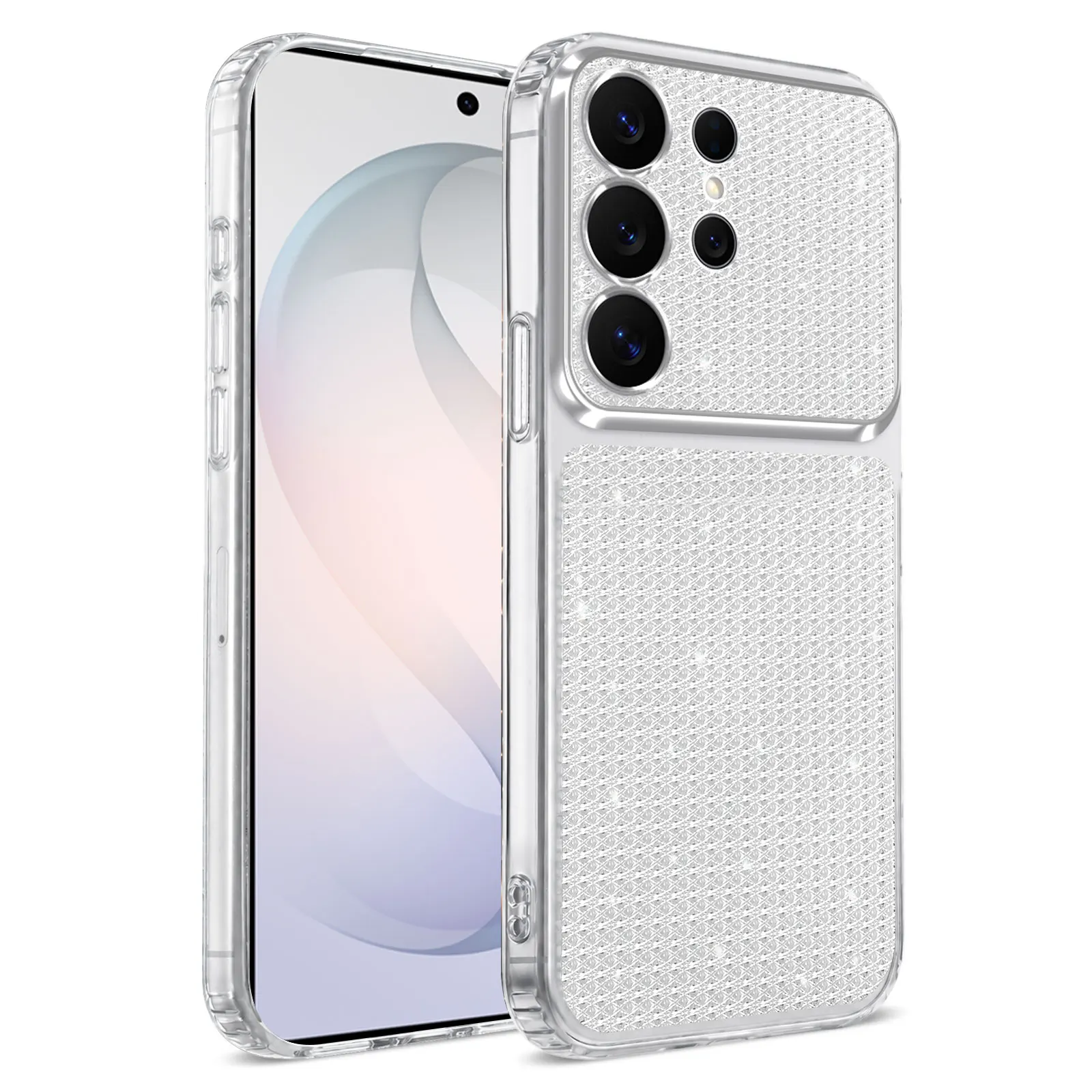 Luxury Glitter Diamond Pattern Phone Case For Samsung A 57 56 37 36 27 26 17 16 F M M47 Camera Protection Shockproof Soft Shell