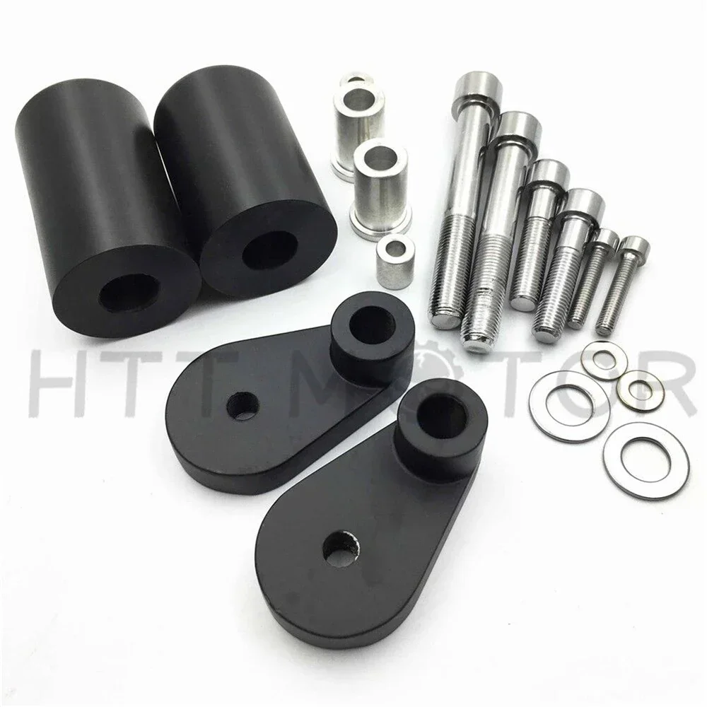 

For Honda 2006-2007 CBR 1000RR BLACK 06-07 Aftermarket Motorcycle Parts No Cut Frame Slider Crash Protector