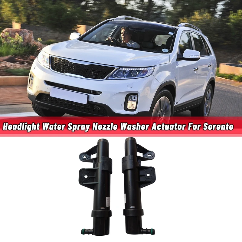 หัวฉีดไฟหน้าหลอดไฟหน้ารถสเปรย์น้ำแร่หัวฉีดเครื่องซักผ้าสำหรับ Kia Sorento 984513E000 984613E000ซ้ายและขวา