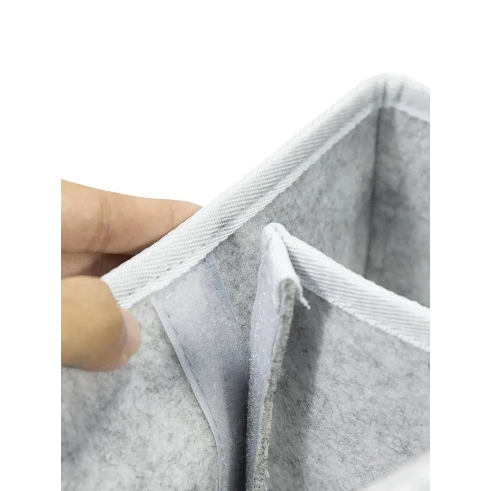 Baby Stroller Organizer - Foldable Mommy Tote Bag & Diaper Storage Hanging Basket | Portable & Thicken Design for Easy Access