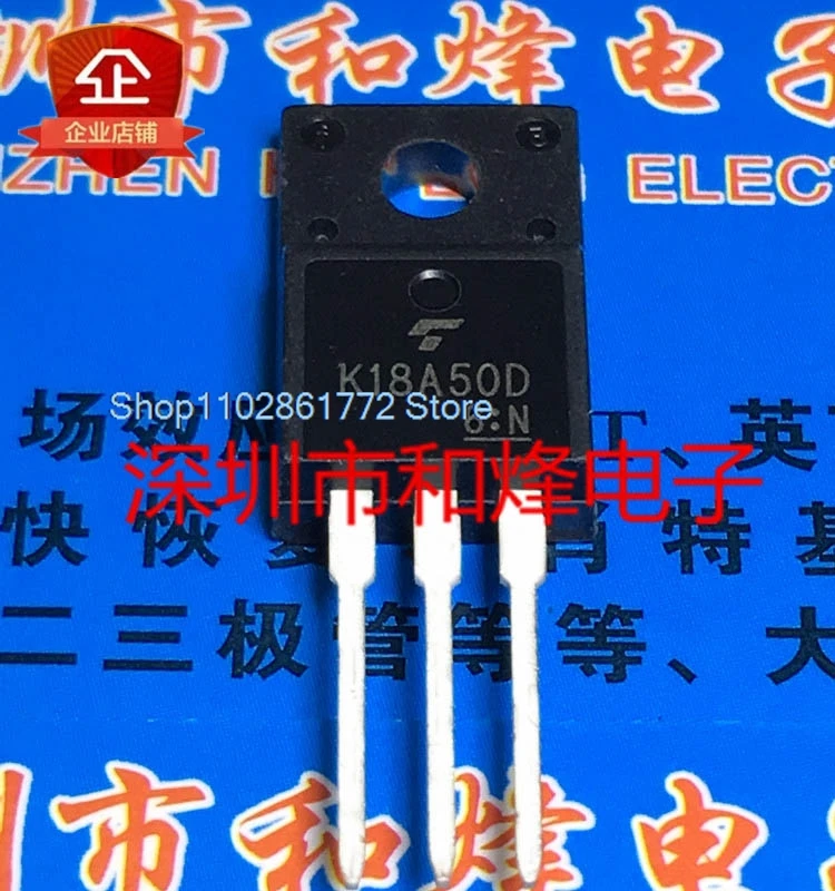 (10PCS/LOT) K18A50D TK18A50D  TO-220F MOS 500V 18A