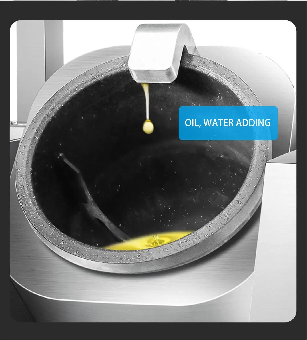 Macchina da cucina a tamburo grande Forniture per mensa Catering Snack bar Touch screen Robot da cucina intelligente