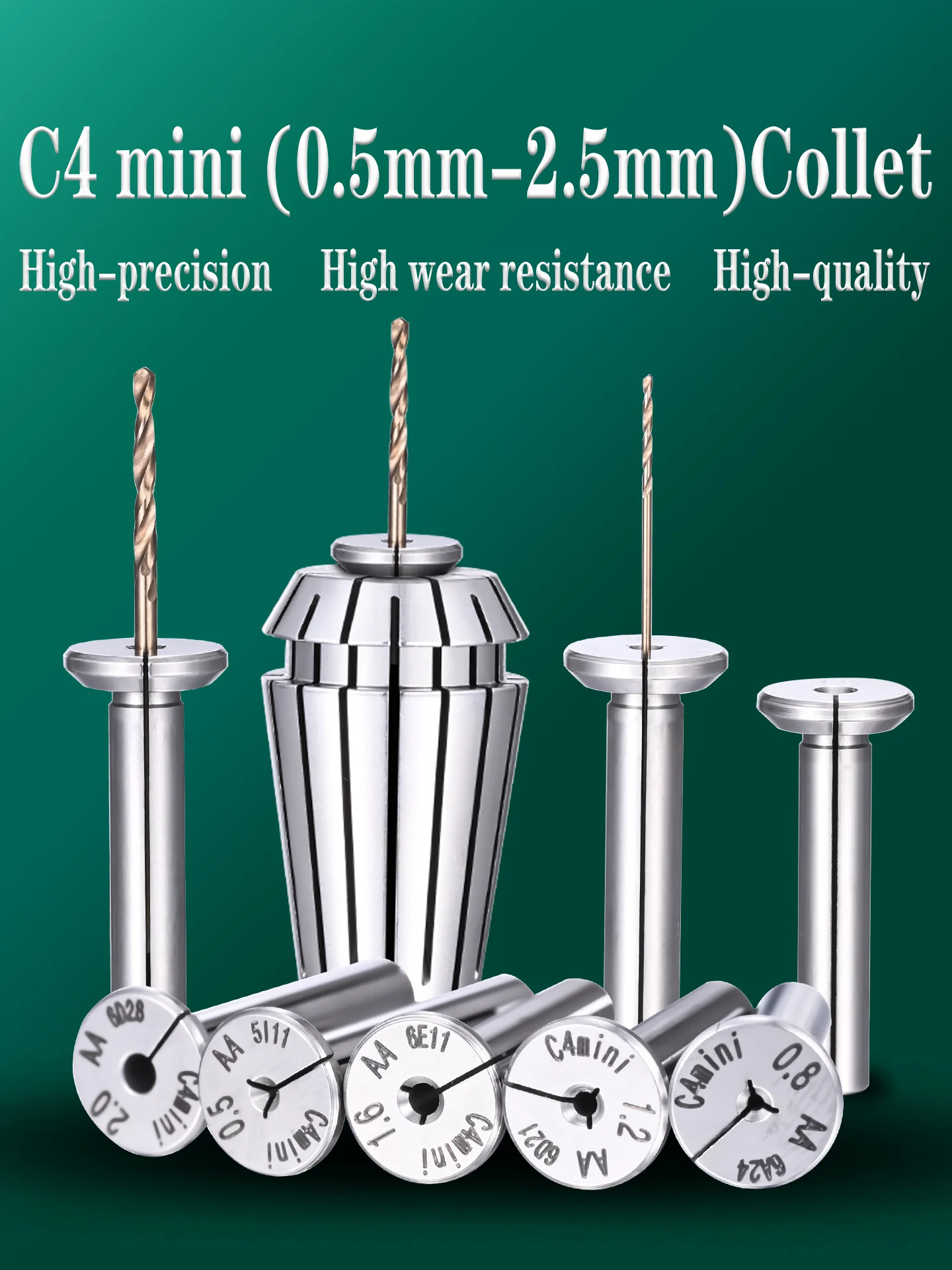 GDR C4 Mini-Spannzange, Spannzangenfutter mit kleiner Öffnung, ER-Spannzange, hohe Präzision 0,005 AA, ER11 ER16 ER20 ER25 ER32 C4 Spannzange, BT40 Werkzeughalter – Detail 6