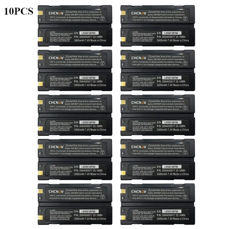 

10PCS 2004050017(XB-2) GPS Battery For CHCNAV CHC X90/X91/X93/M500/600 Series GPS Battery Model GPS-RTK 3400mAh 7.4V