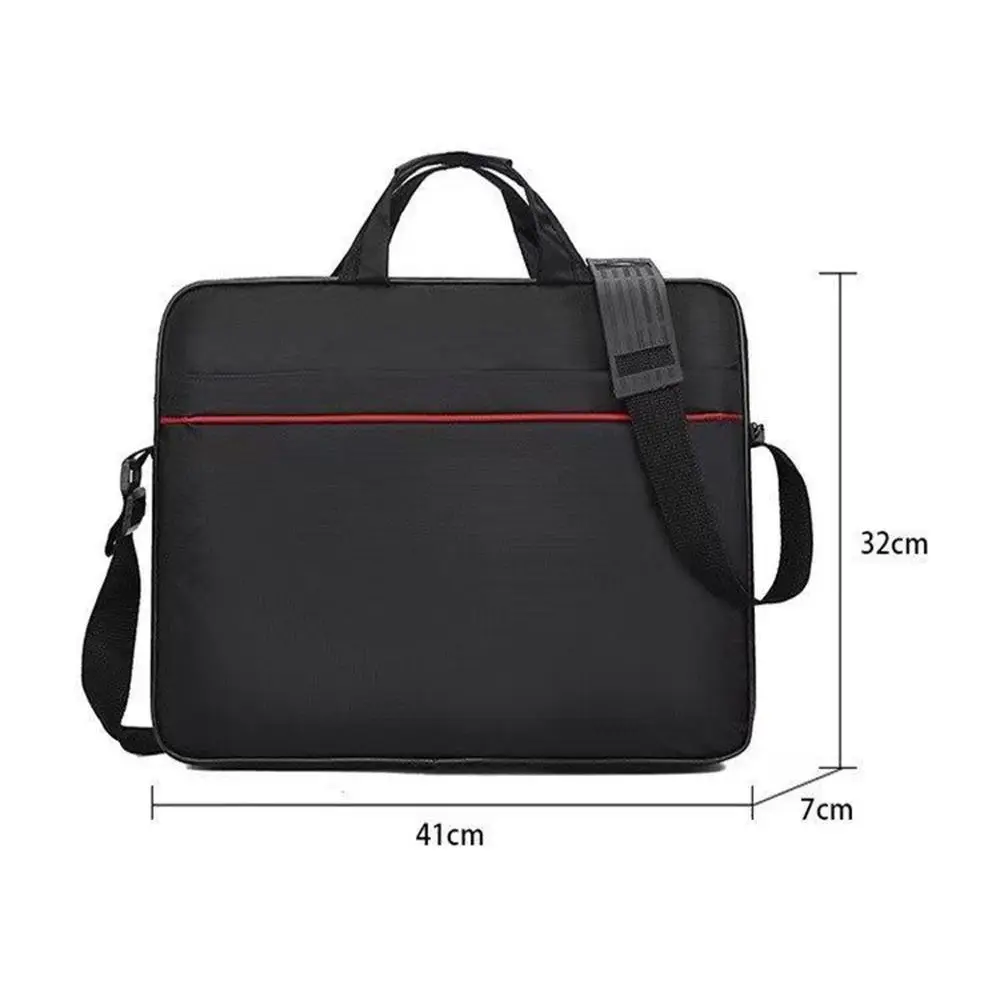 Bolso de mano sencillo para hombre, maletín cruzado de gran capacidad, para documentos, negocios, multicapa, para ordenador portátil