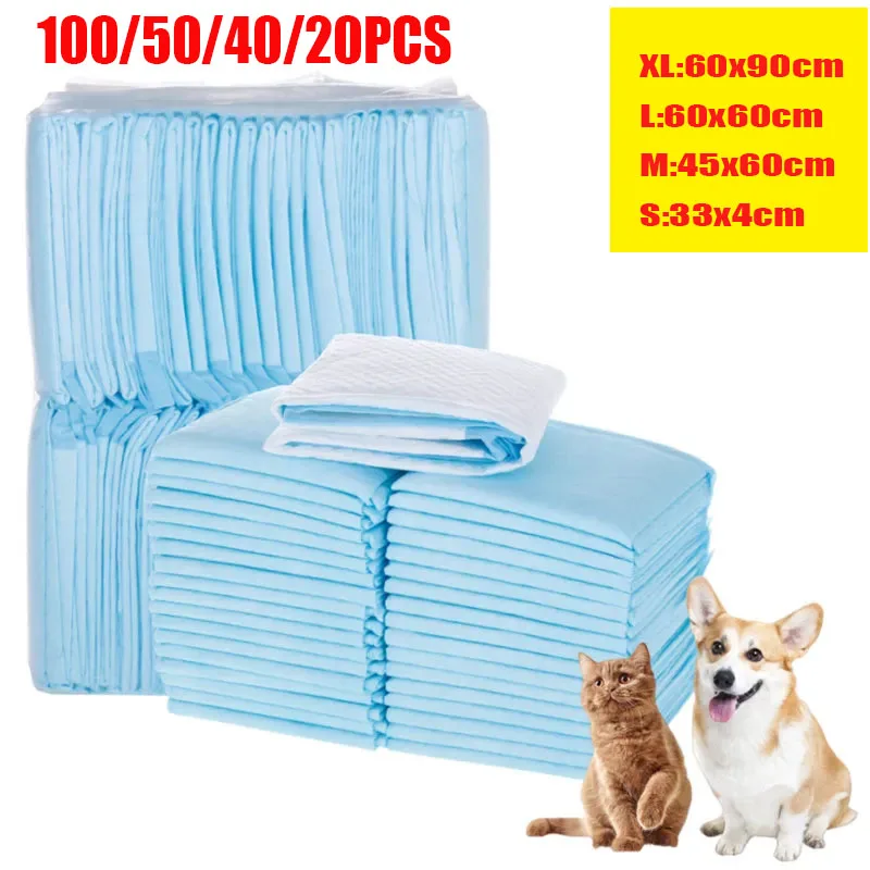 

Super Absorbent Pet Diaper Dog Thick Pee Pads Quickdry Disposable Urine Nappy Mat For Cats Dog Diapers Deodorant Pet Supplies