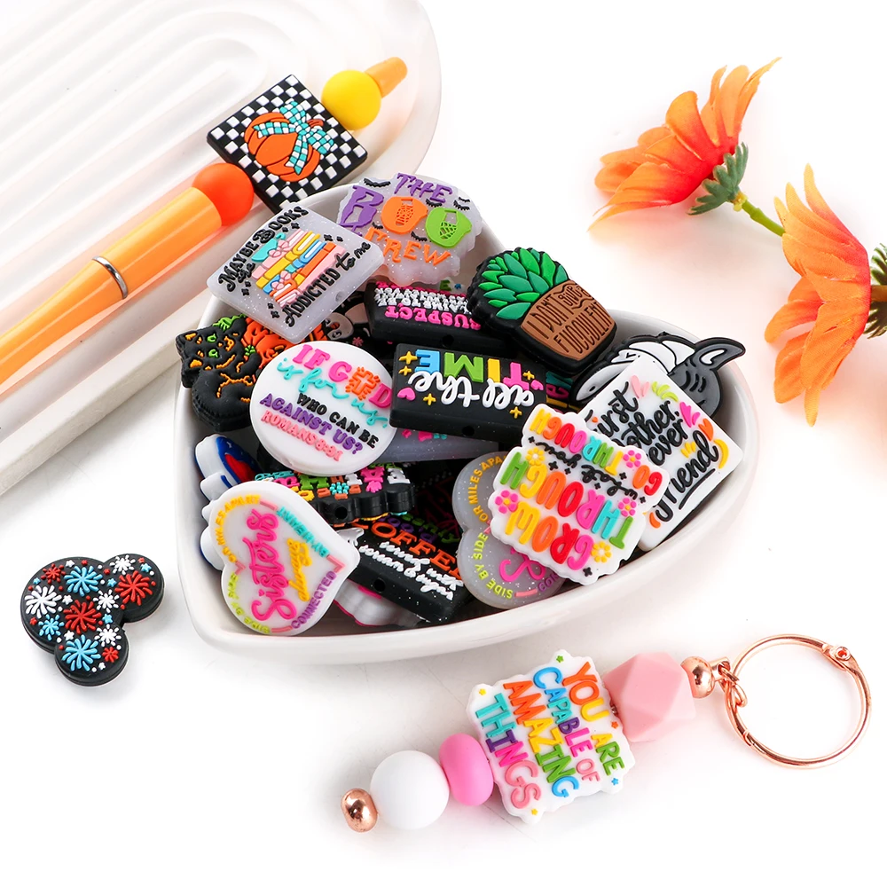 Kovict 5/10 قطعة جديد سيليكون البؤري الخرز لصنع المجوهرات DIY بها بنفسك مطرز القلم قلادة سوار المفاتيح الهدايا اكسسوارات #2