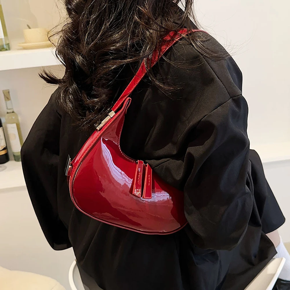 Women\'s Bag PU Leather Felt Armpit Shoulder Bag Luxury Design Small Tote Bag 2023 New Fashion Ladies Handbag Purse Phone Bag