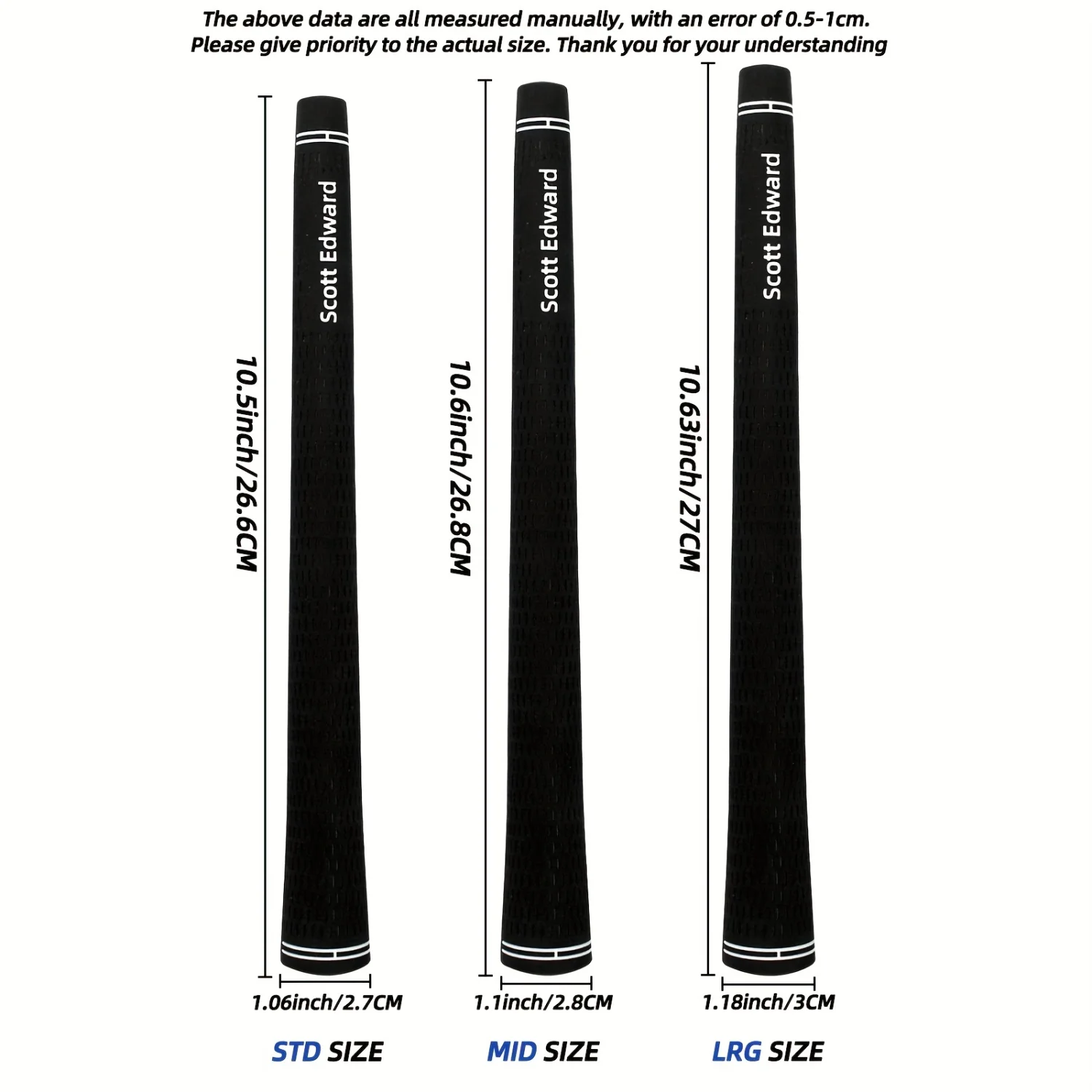 

13pcs Golf Grips Set - Premium Anti-Slip, Durable, Soft Rubber Material for Improved Golf Performance