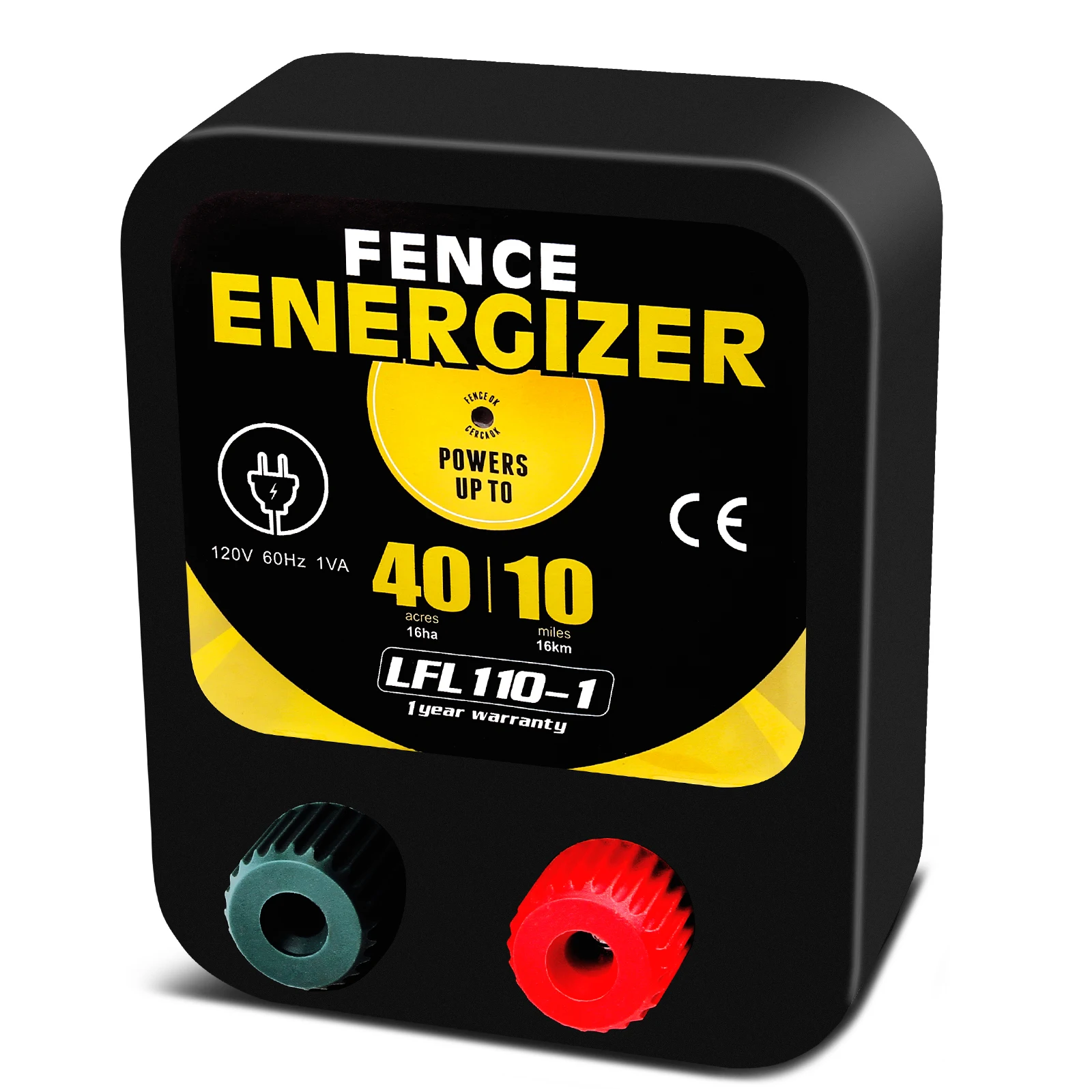 10-20KM Electric Shepherd Fence Energizer for Cattle Animals Dog Farm AC Powered Pulse Voltage Outdoor Waterproof Electric Fence