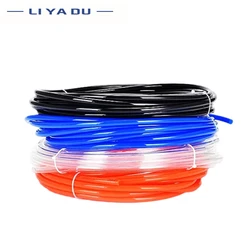 Pneumatic Air Hose PU OD 4/6/8/10/12/14/16mm ID 2.5/4.5/6.5/8/10/12mm Black Transparent Red Blue Air Tubing Pipe