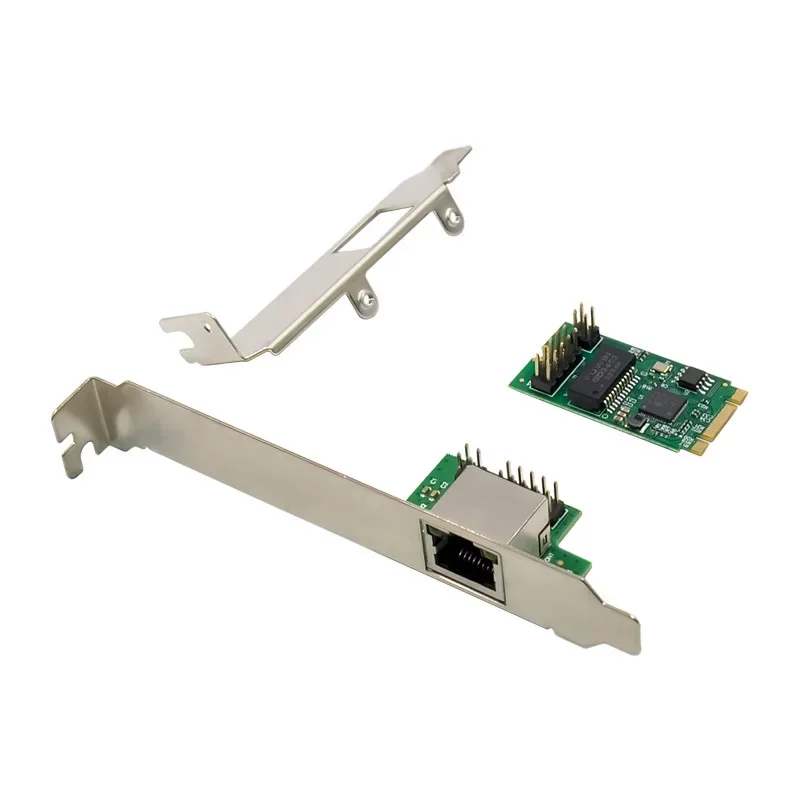 كابل نحاسي M.2 B+M أحادي المنفذ 2.5G / محول شبكة خادم سباق التحكم الصناعي RJ45 I225-V B3